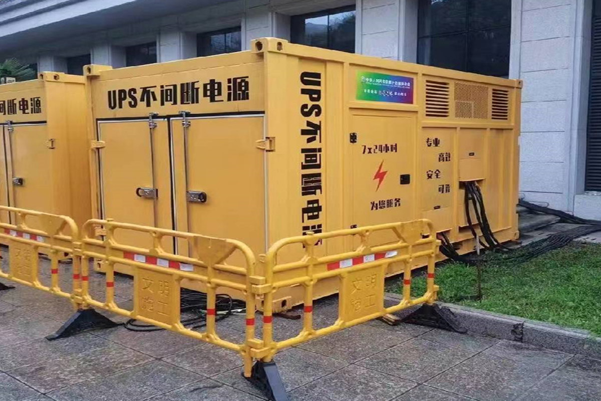 龙泉驿发电机租赁施工现场